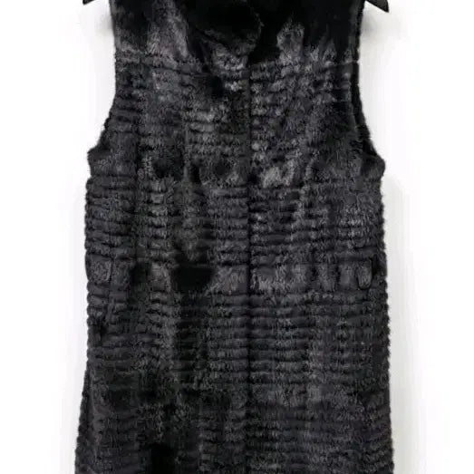 [BUNJANG] Black Mink Vest (Size 55-66) / 밍크 베스트 블랙55~66