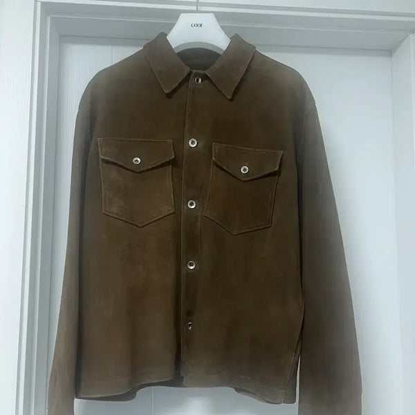 [BUNJANG] Coar Suede Two-Tone Button Jacket / 쿠어 스웨이드 투톤 버튼 자켓