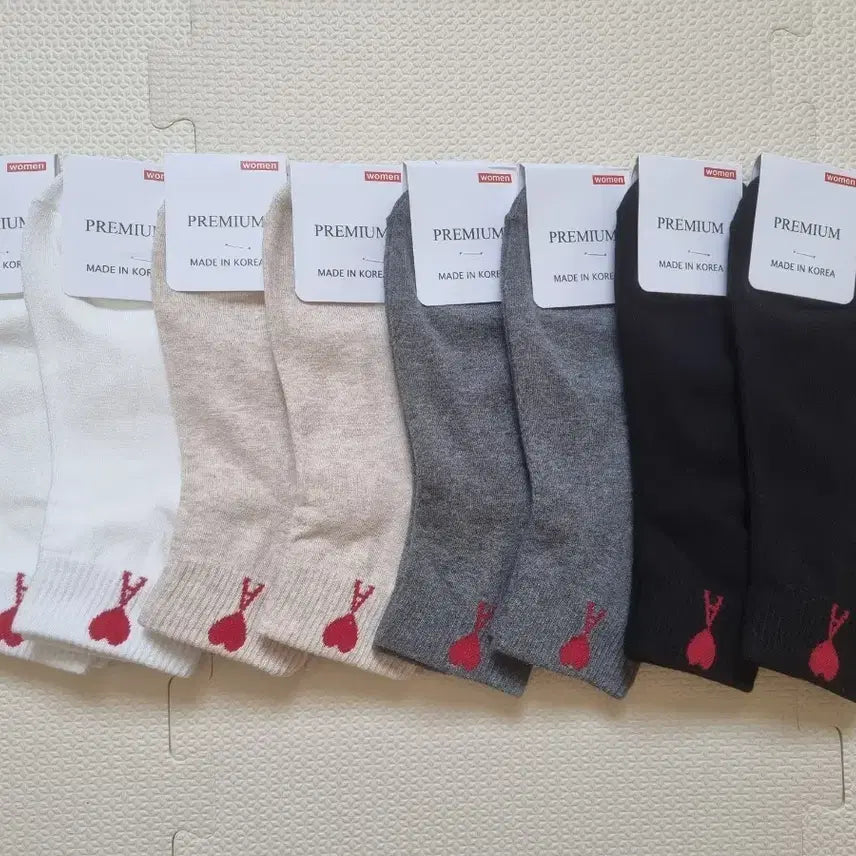 [BUNJANG] Premium Cotton Socks (8 Pairs) / 여성양말(국산) 여자양말 추석선물