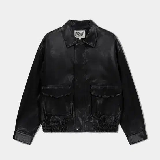 [BUNJANG] Marithe FAUX LEATHER PADDED JACKET Black / 마리떼 고윤정 PICK]FAUX LEATHER PADDED JACKET black