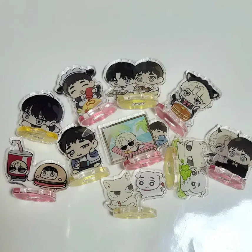 [BUNJANG] Bundle Set Backlight Mini Acrylic Stand Set 10 Types / 일괄) 백라이트 미니 아크릴 스탠드 드볼 10종 강또 레봄 봄툰 레진 비온 판타지트 재이미