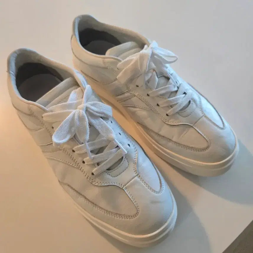 [BUNJANG] System Homme Leather White Sneakers / 25ss 시스템옴므 레더 화이트 스니커즈 [260]