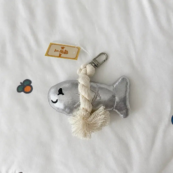 [BUNJANG] Evil Eye Protection Silver Charm Keyring Doll / (새상품) 나쁜 액운을 막아주는 액막이 실버 키링 인형