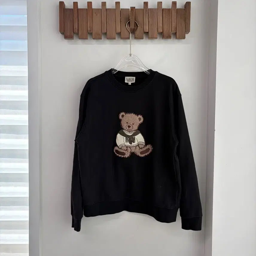 [BUNJANG] Marithe Francois Girbaud Teddy Bear Fleece Sweatshirt / 마리떼프랑소와저버 테디베어 부클 맨투맨