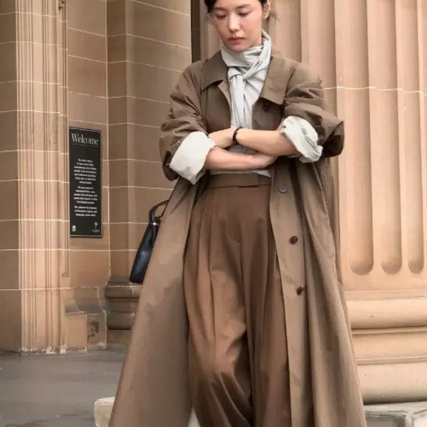 [BUNJANG] Fresh Label Simone Trench Coat - Brown / 프레쉬라벨 시몬 트렌치코트