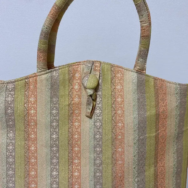 [BUNJANG] Striped Pattern Japanese Bag / 스트라이프 패턴 일본가방