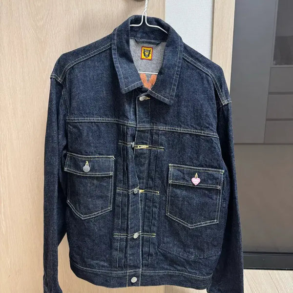 [BUNJANG] Human Made Lil Uzi Denim Jacket Large / 휴먼메이드 릴 우지 데님 자켓 라지