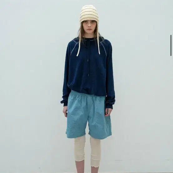 [BUNJANG] Smooth Mood Navy Hoodie (New) / 스무스무드 파란색 후드티 새상품 팔아요