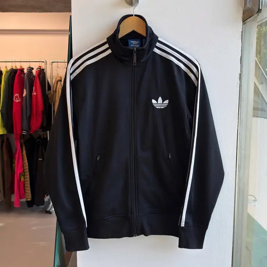 [BUNJANG] Adidas Old Firebird Black Track Jacket / 아디다스 구 파이어버드 블랙 트랙 져지