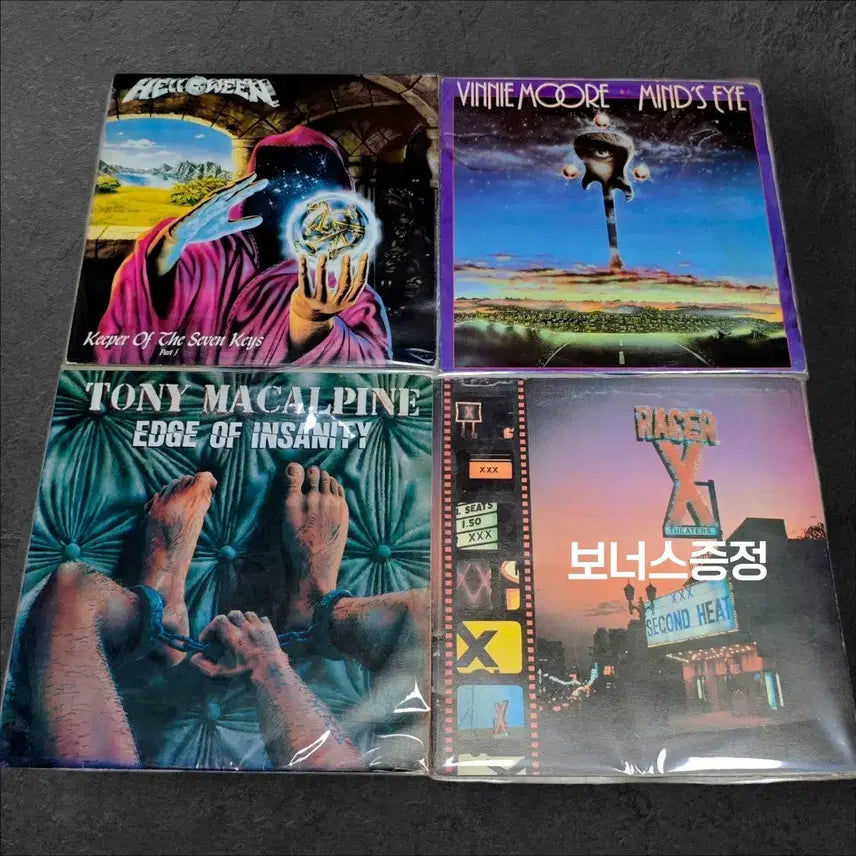 [BUNJANG] Helloween, Vinnie Moore, Tony MacAlpine 3 LP Bundle Set (Semi-Licensed Pressings) / 헤비메탈 3종 LP 일괄 판매 3+1