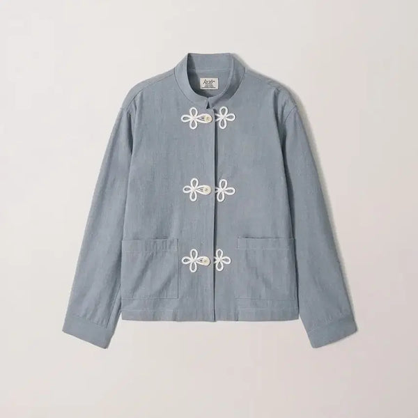[BUNJANG] Kair Pankou Linen Jacket Light Blue / 카이르 자켓 kair Pankou Linen Jacket Light Blue