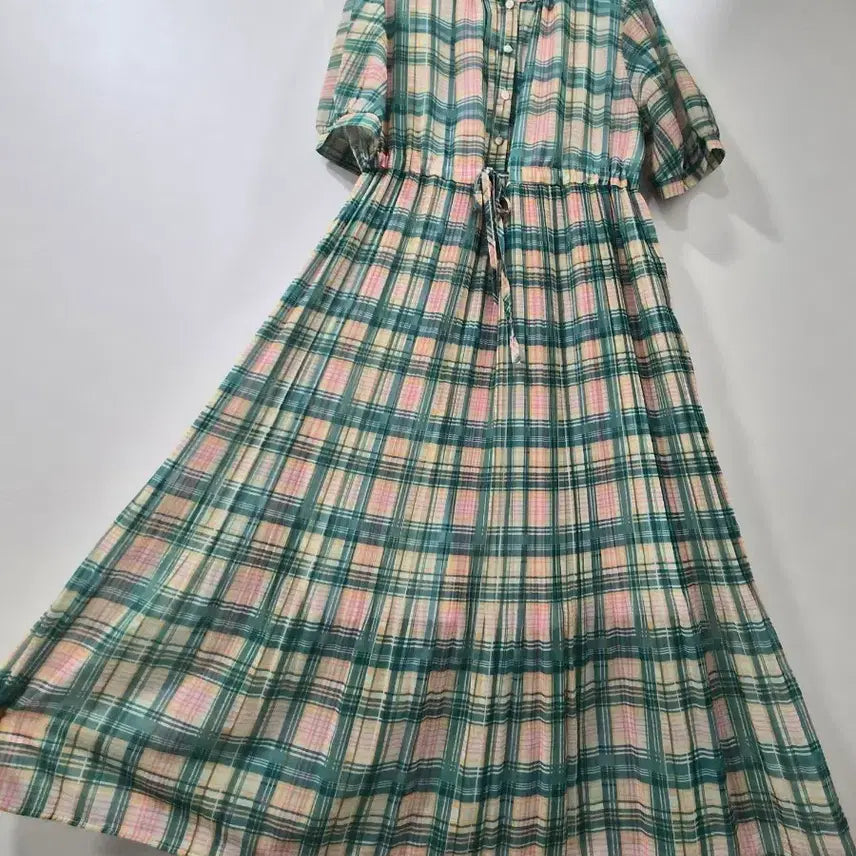 [BUNJANG] LeShop Check Long Dress / [F]새것ㅡ르샵 체크 롱원피스