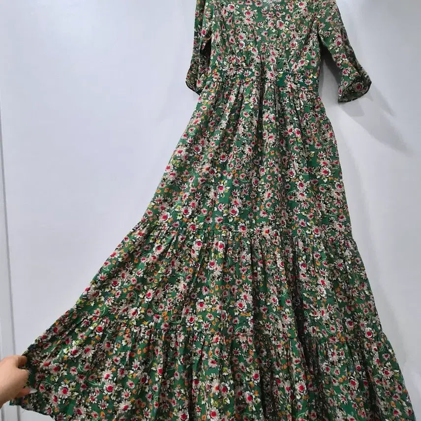 [BUNJANG] New Flower Long Dress Size S / [S]새것ㅡ랩 플라워 롱원피스