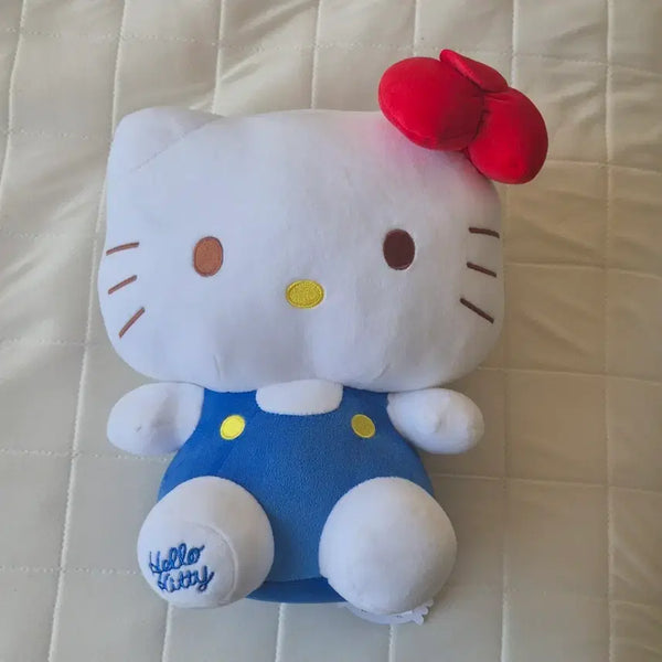 [BUNJANG] Hello Kitty Plush Blue Overalls / 헬로키티 인형 파란 멜빵