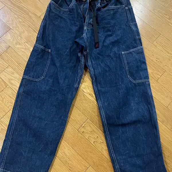 [BUNJANG] Gramicci Rockslide Denim Cargo Pants / 그라미치 락슬라이드 데님 팬츠 클라이밍 아메카지 카고 팬츠 워크웨어