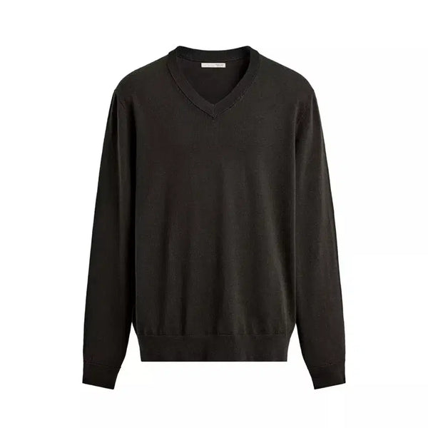 [BUNJANG] ZARA 100% Wool V-Neck Sweater Chocolate M / [M] ZARA 자라 울 100% 브이넥 스웨터 초콜렛 새상품