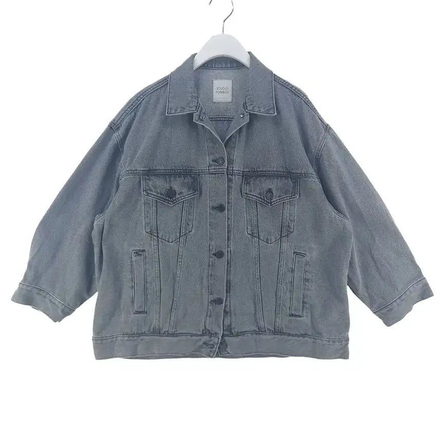 [BUNJANG] Studio Tomboy Oversized Denim Jacket Lady Blue / [여F]스튜디오톰보이 20S 오버핏 데님 자켓[Y69-005]/레이디블루