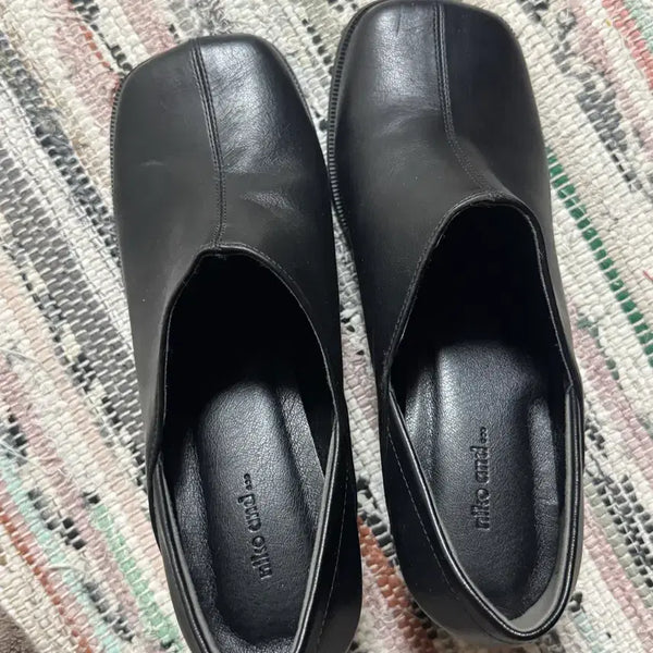 [BUNJANG] Niko and Square Toe Shoes Black / Niko and 니코앤드 스퀘어토 구두 블랙