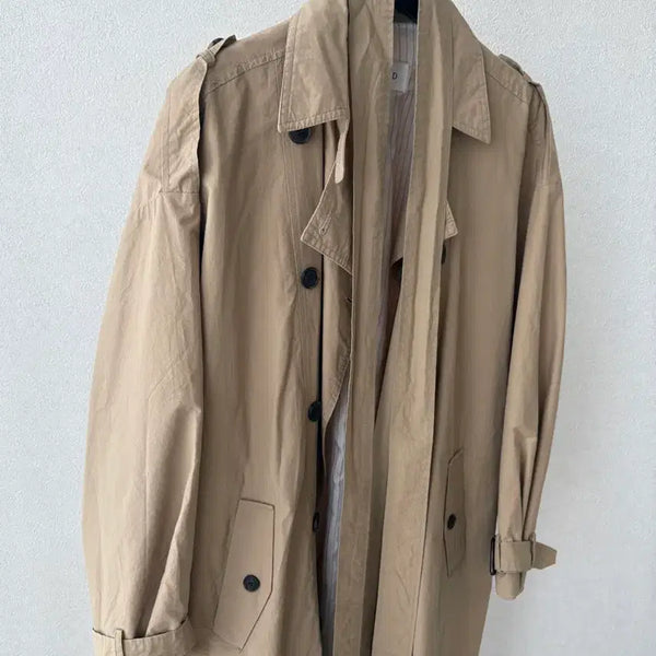 [BUNJANG] Beige Trench Coat / 바스락 베이지 트렌치 코트