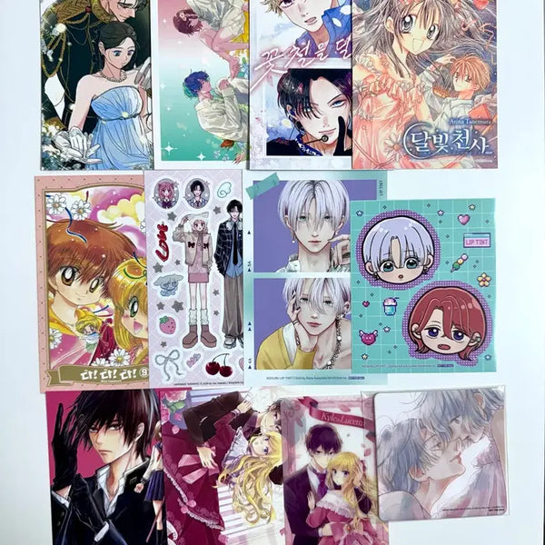 [BUNJANG] Various Shoujo Manga First Edition Extras Set / 얼굴만으로는좋아할수없어요 꽃철을달리다 달빛천사 다다다 사랑하는립틴트 핸드메이드로맨틱 QQ스위퍼 되살아난아가씨루체타 너를잊을사랑이하고싶어 월오연화 초판 엽서 특전 순정만화