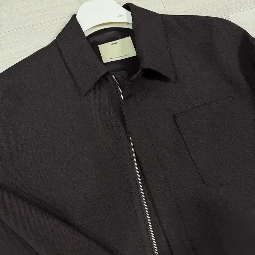 [BUNJANG] Pottery 25SS Wool Blouson Dark Brown / 포터리 25SS 울 블루종 다크브라운 1