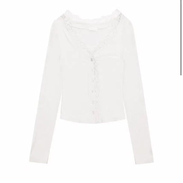 [BUNJANG] Clecy Sheer Cardigan New / 클리시어 크림도넛 쉬어가디건 새상품