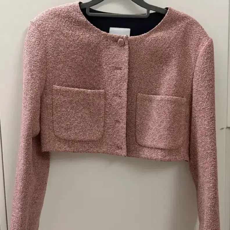 [BUNJANG] Grove Crop Tweed Jacket / Grove 그로브 크롭 트위드