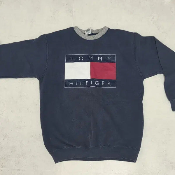 [BUNJANG] Tommy Hilfiger Sweatshirt Navy / 타미힐피거 맨투맨 네이비