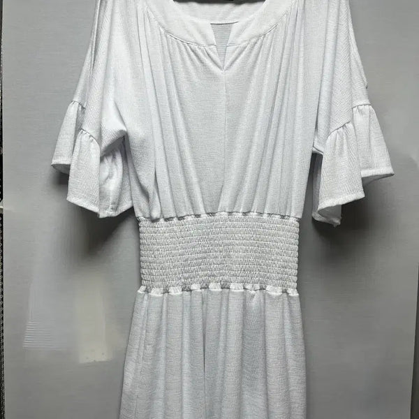 [BUNJANG] Attirance Off-Shoulder Ruffle Mini Dress / (아뜨랑스) 어깨 파임 프릴 원피스