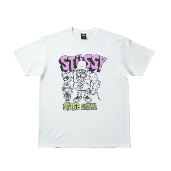 [BUNJANG] Stussy 00s Static Graphic Tee XL / [STUSSY] 00s STATIC TEE
