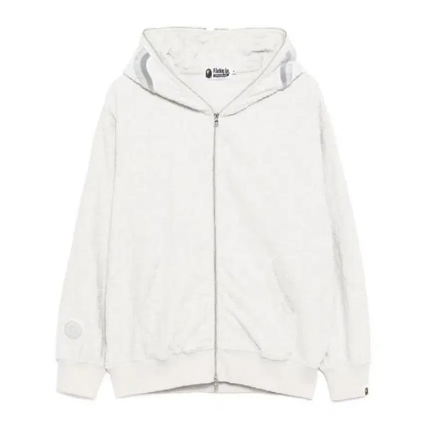 [BUNJANG] BAPE Full Zip Shark Hoodie White / 베이프 풀집업 샤크후드 화이트