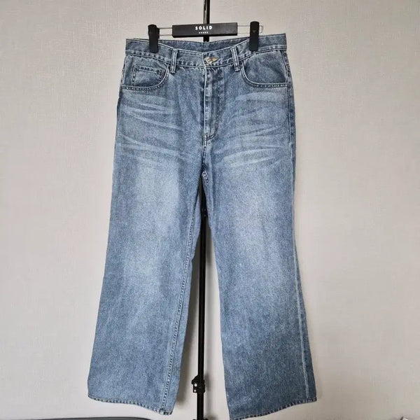 [BUNJANG] Solid Homme 26FW 32 Wide Denim Pants / 26년 솔리드옴므 32 와이드팬츠 청바지 M-바지-479