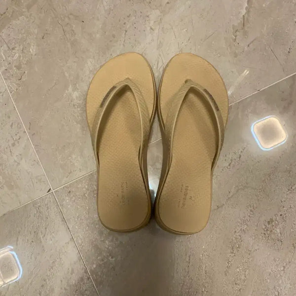 [BUNJANG] Havaianas Platform Flip-Flops Beige / 하바이아나스 플랫폼 조리 쪼리 36 베이지