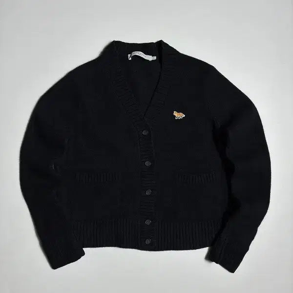 [BUNJANG] Maison Kitsuné 23SS Fox Patch Lambswool Knit Cardigan / 메종키츠네 23ss 폭스 패치 램스울 니트 가디건 R3911