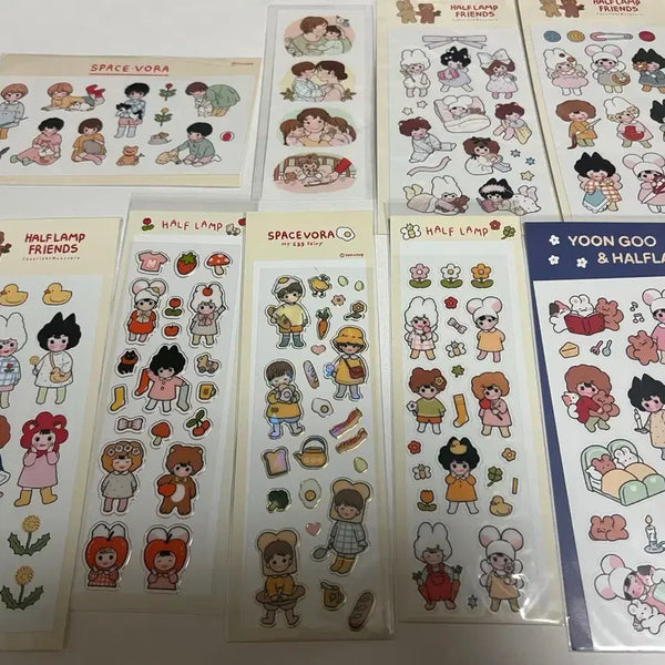 [BUNJANG] Yubora (Space BORA) Sticker Set / 유보라(스페이스보라) 씰스 일괄