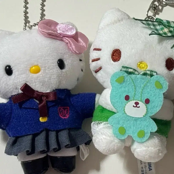 [BUNJANG] Hello Kitty Plush Keychain Set / 헬로키팅 인형 키링 2종