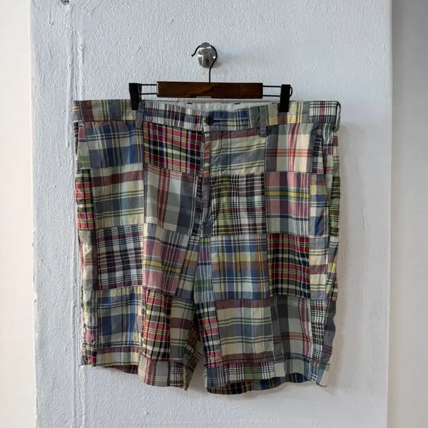 [BUNJANG] Polo Ralph Lauren Madras Patchwork Shorts / 폴로 랄프로렌 마드라스 패치워크 쇼츠