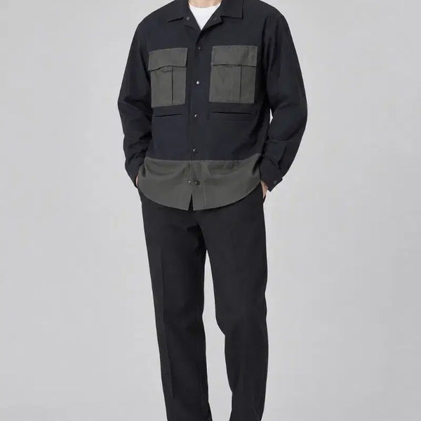 [BUNJANG] TI FOR MEN Color-Block Pocket Jacket / 남성 티아이포맨 포켓 배색 자켓(95)