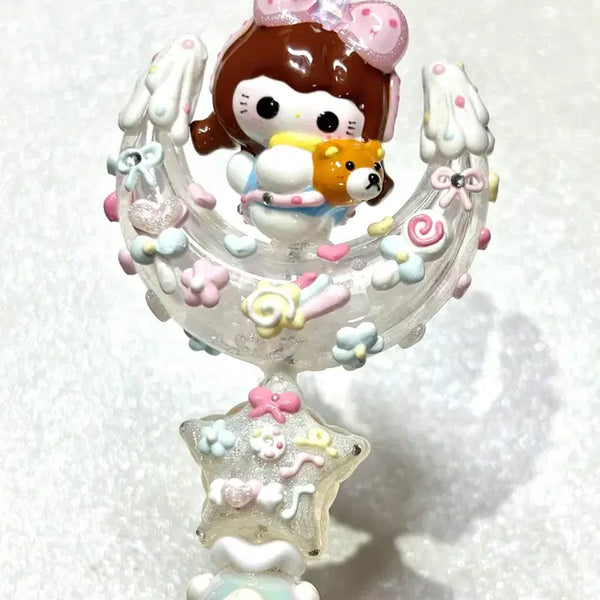 [BUNJANG] Handmade Bell Kitty Ballpoint Pen / 고퀄수제딸랑이 달키티수제볼펜 (완제 고정)