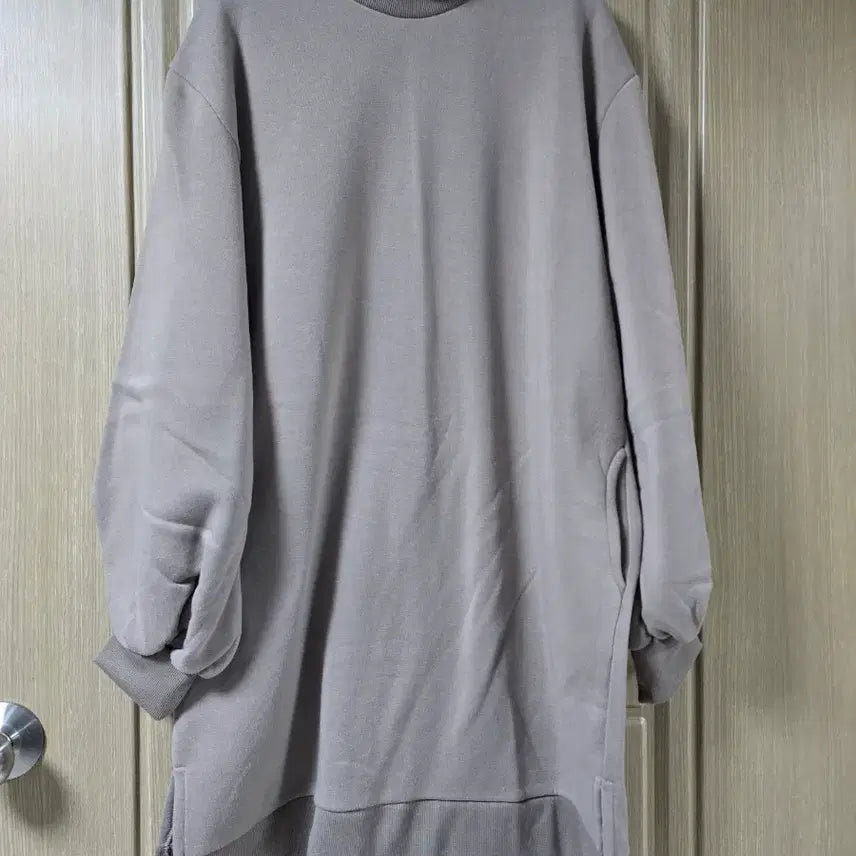[BUNJANG] Polar Neck Sweatshirt Long Tee / 폴라 맨투맨 롱티