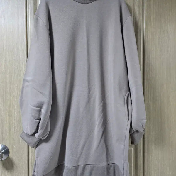 [BUNJANG] Polar Neck Sweatshirt Long Tee / 폴라 맨투맨 롱티
