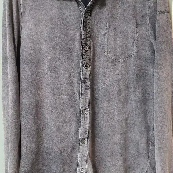 [BUNJANG] Calvin Klein Silk Asymmetrical Button-Down Shirt (M/95) / CK 캘빈클라인(사방스판) 실크재질 언발란스남방 M사이즈 95호 드라이완료!