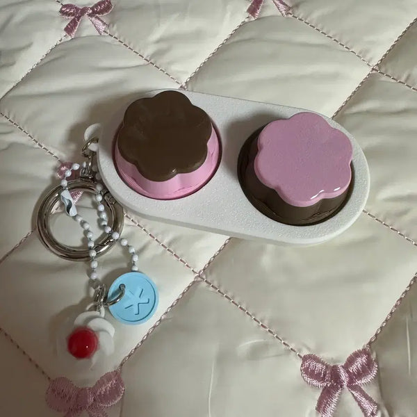 [BUNJANG] FF Puding Clicker Keycap & Keyring Set / 에푸에푸 푸딩 클리커 클릭커 키캡 키링 세트