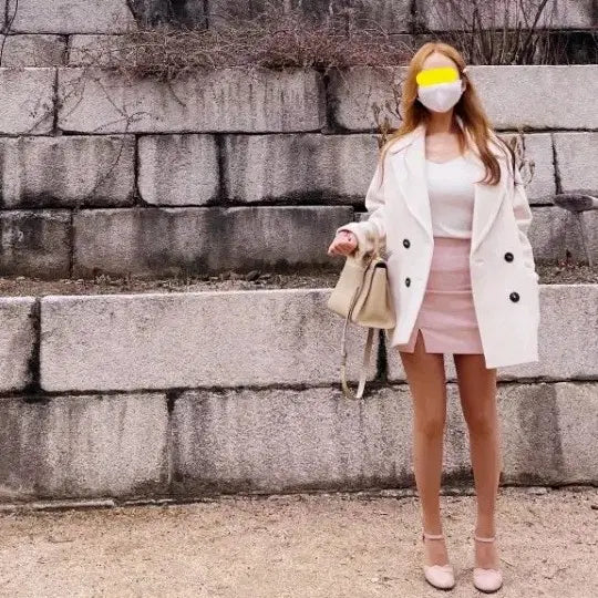 [BUNJANG] Cute Half Coat / 귀여운 하프코트