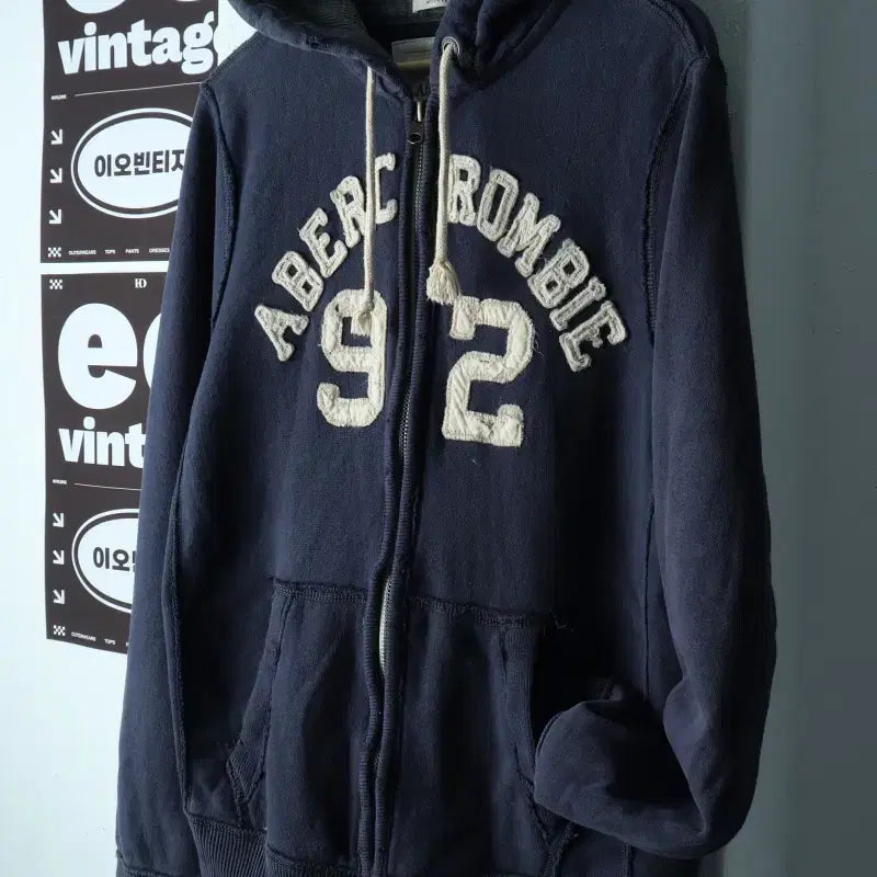 [BUNJANG] Abercrombie Zip-Up Windbreaker Jacket / (L-XL) 아베크롬비 집업 바람막이 점퍼자켓 에이징 맛집-H38439