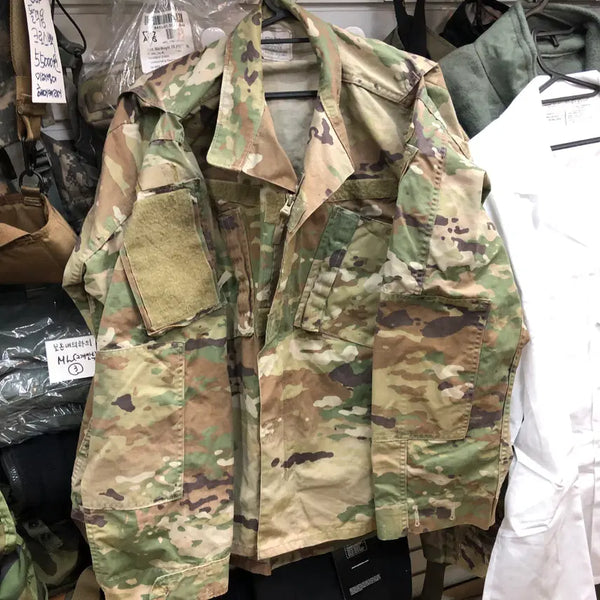 [BUNJANG] US Military OCP MultiCam Combat Jacket (Medium-Short) / 전투복상의MS. 밀리터리 OCP 멀티캠 컴뱃 자켓 사계절 셔츠 M-S