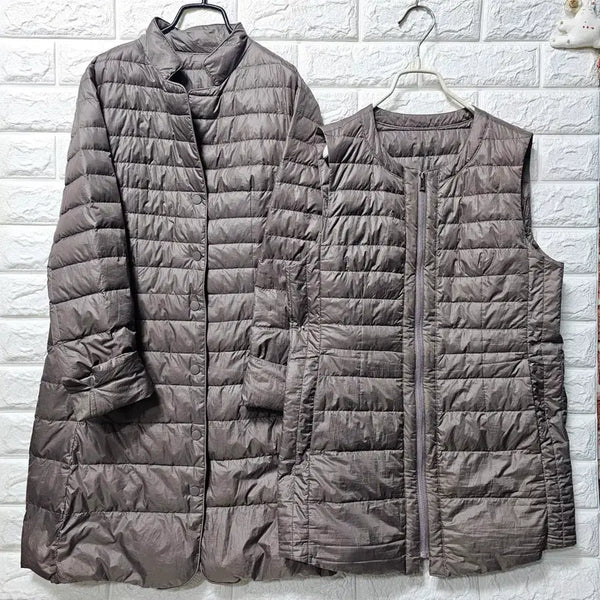 [BUNJANG] Lightweight Padded Jacket and Vest Set / 경량 패딩자켓.조끼 세트