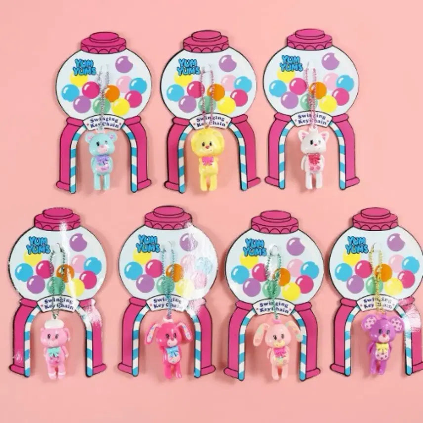 [BUNJANG] Yamyamz Swing Keyring Bundle Set / 얌얌즈 스윙키링 새상품 6개 일괄