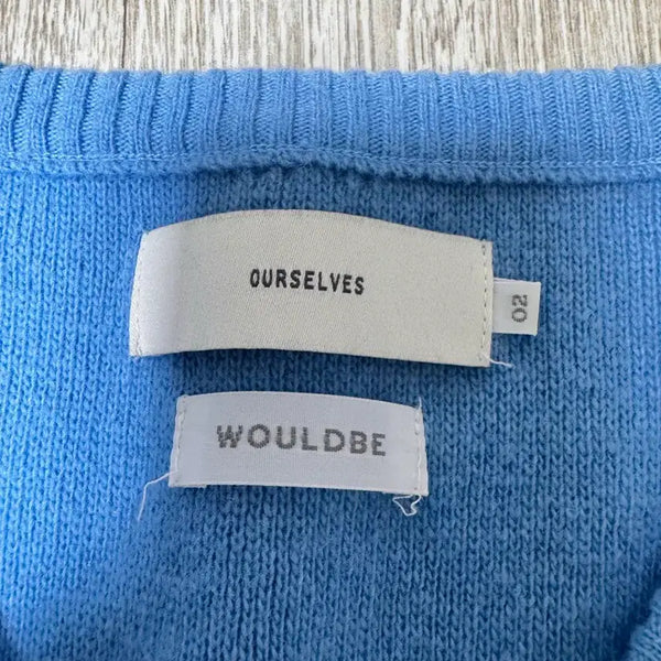 [BUNJANG] Our C.elves Wood Be Lack V-neck Knit / (2) 아워셀브스 우드비 라큔 브이넥