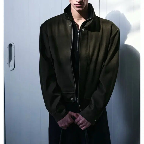 [BUNJANG] HELET Rustam Wool Harrington Jacket (Chive, L) / 헬렛 HELET 울 해링턴 자켓 치브 L